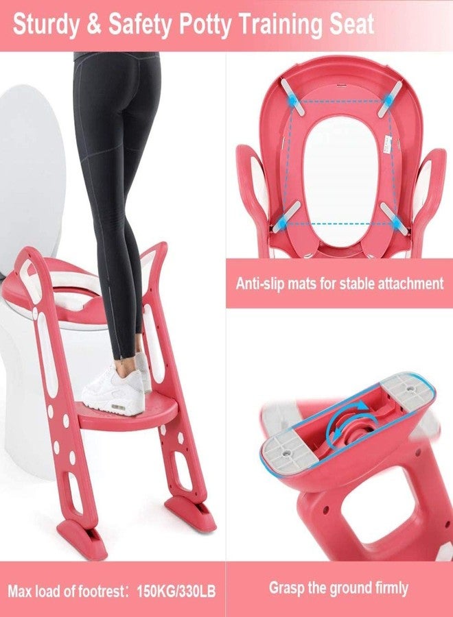 LAFILLETTE Lightweight Foldable Baby Potty Training Chair For Indoor And Outdoor Use (LIGHT PINK) - Image 5