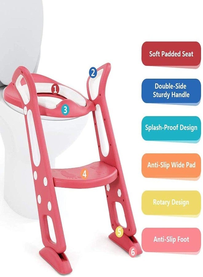 LAFILLETTE Lightweight Foldable Baby Potty Training Chair For Indoor And Outdoor Use (LIGHT PINK) - Image 2