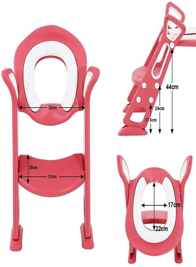 LAFILLETTE Lightweight Foldable Baby Potty Training Chair For Indoor And Outdoor Use (LIGHT PINK) - Image 3