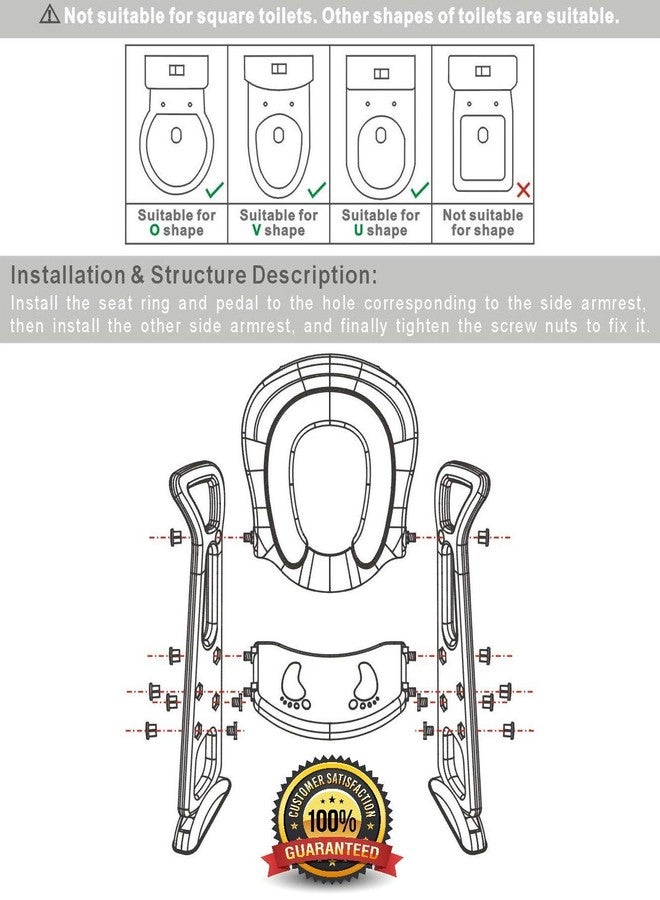 LAFILLETTE Lightweight Foldable Baby Potty Training Chair For Indoor And Outdoor Use (LIGHT PINK) - Image 4