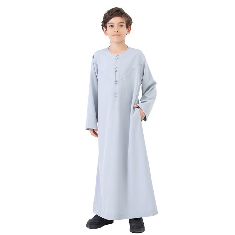 كُرتا أولاد عرقي بأزرار يدوية TH887 - Image 4