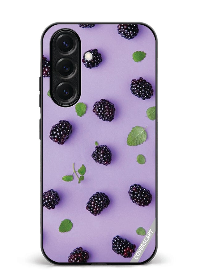 VR CREATIVE Protective Case Cover For Samsung Galaxy S25 Blueberry Design Multicolour