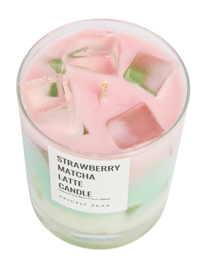 Prickly Pear Strawberry Matcha Latte Candle - Image 3