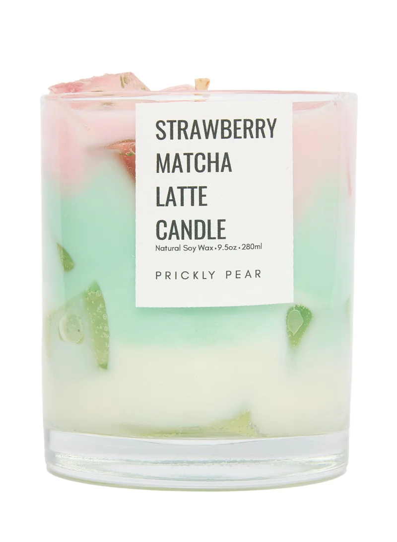 Prickly Pear Strawberry Matcha Latte Candle