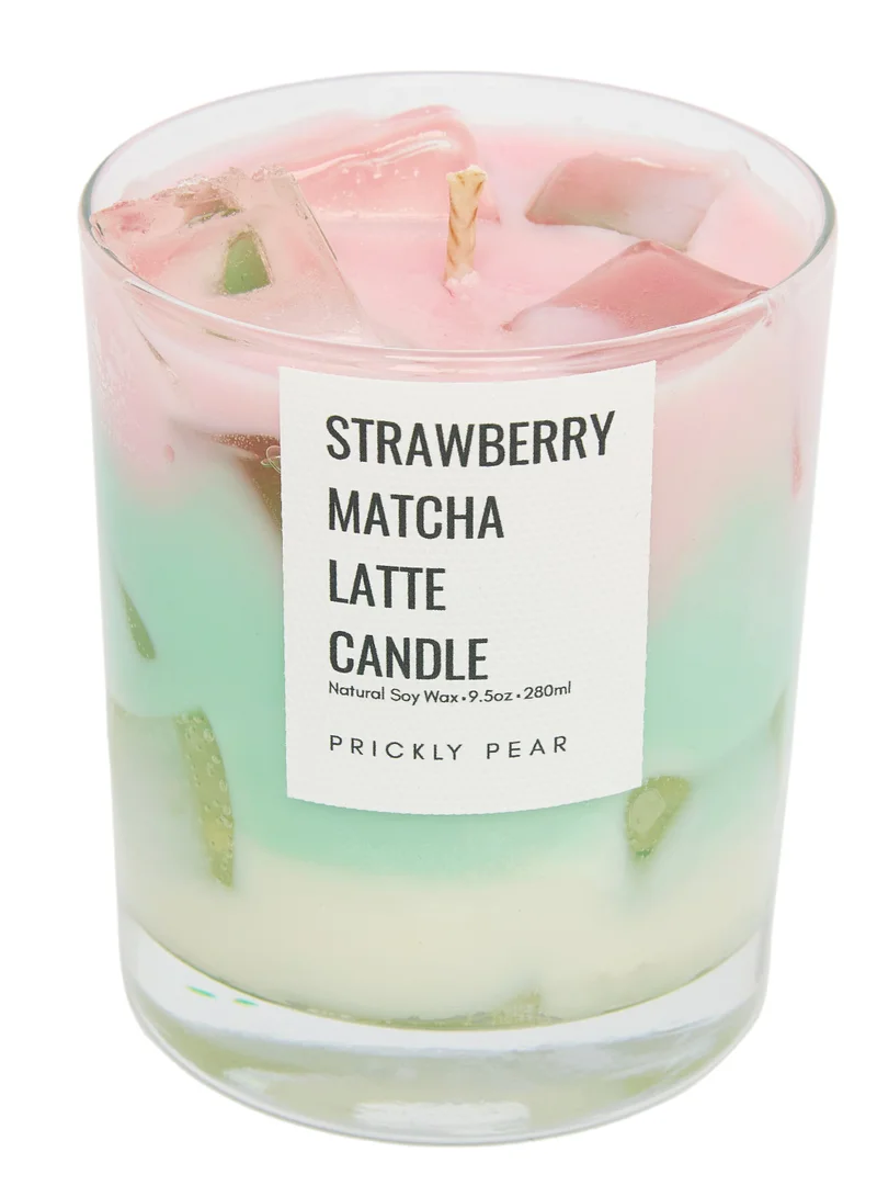 Prickly Pear Strawberry Matcha Latte Candle