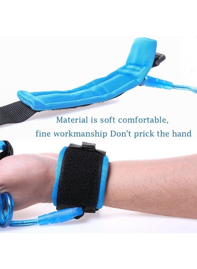Chabeia 2M 6.5feet Anti-lost Toddler Harness Leash Wrist Belt Baby Walking Assistant, harnais enfant, Baby Walking Belt Adjustable Strap Blue - Image 5