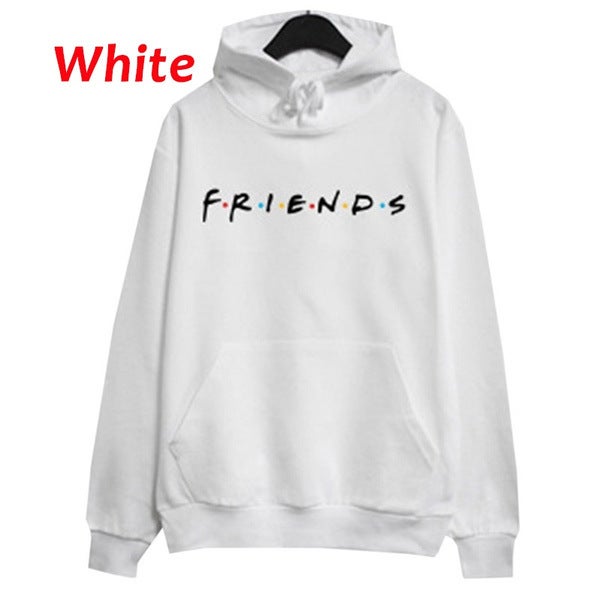 Unisex Hooded Patterned Sweatshirt White - Image 5