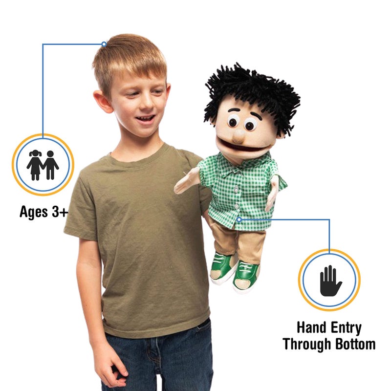 Silly Puppets 14 Kenny Peach Boy Hand Puppet - Image 3