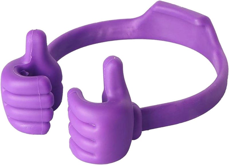 klarakoCute Thumb Up Tablets Mobile Phone Stand Desk Holder Bracket klarakoPurple - Image 4