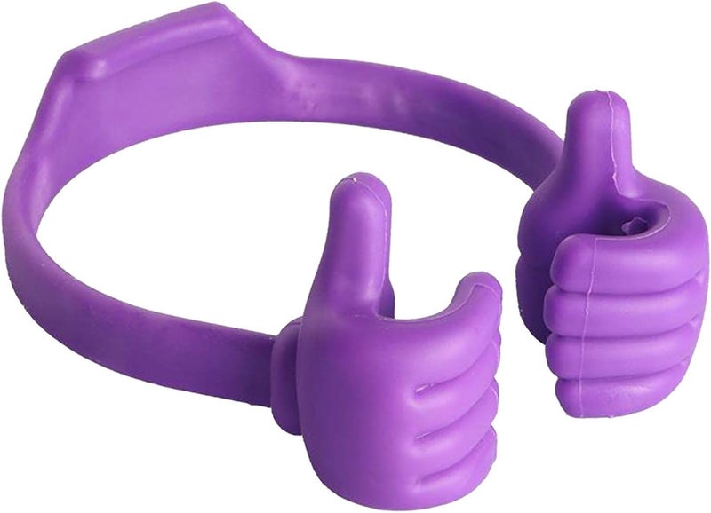 klarakoCute Thumb Up Tablets Mobile Phone Stand Desk Holder Bracket klarakoPurple - Image 5