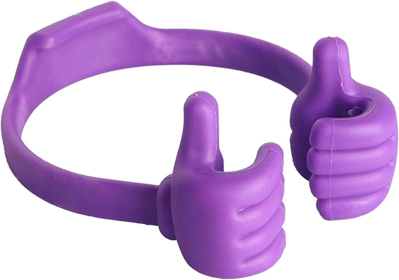 klarakoCute Thumb Up Tablets Mobile Phone Stand Desk Holder Bracket klarakoPurple - Image 3