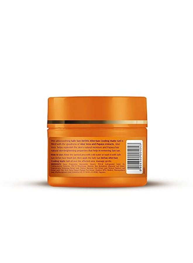 LOTUS HERBALS Safe Sun Detan Aftersun Cooling Matte Gel ; Papaya & Aloe Vera ; Paraben Free ; All Skin Types ; 100G  - Image 3