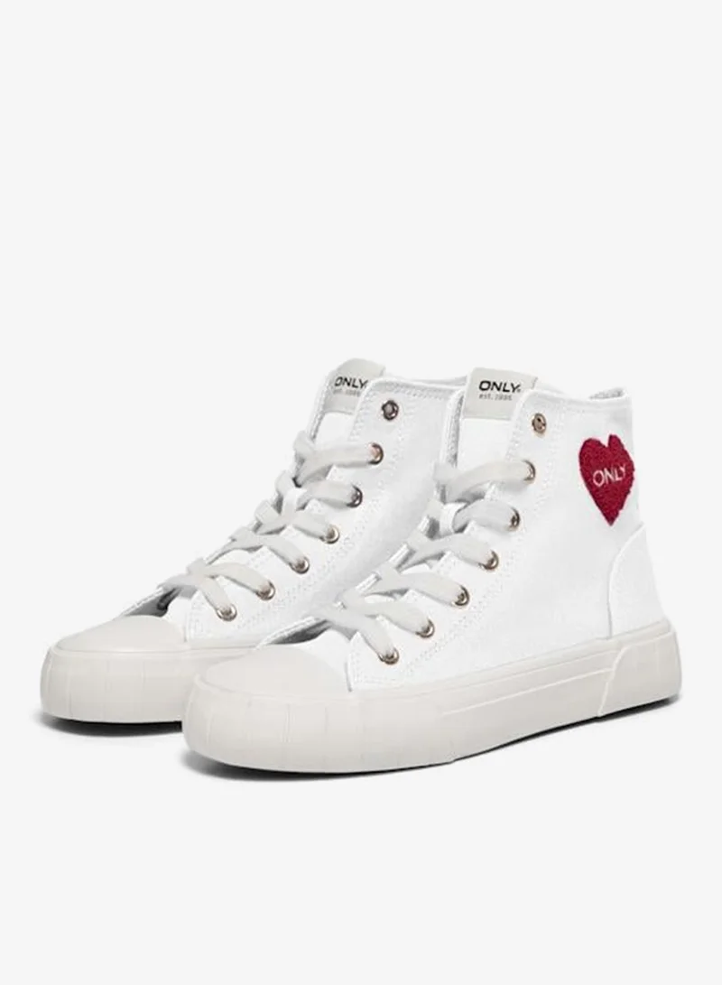 ONLY Onlliv-11 Canvas High Top Sneakers