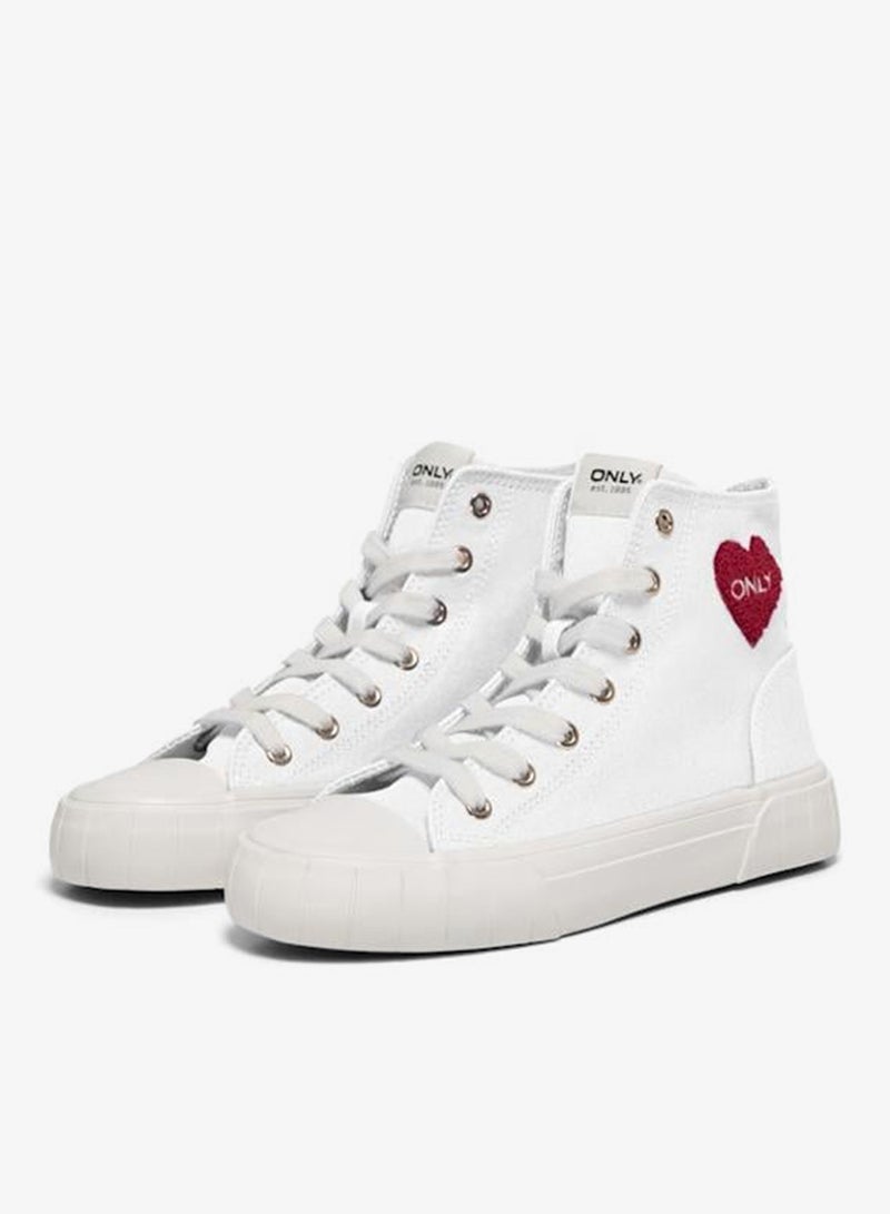 ONLY Onlliv-11 Canvas High Top Sneakers - Image 1