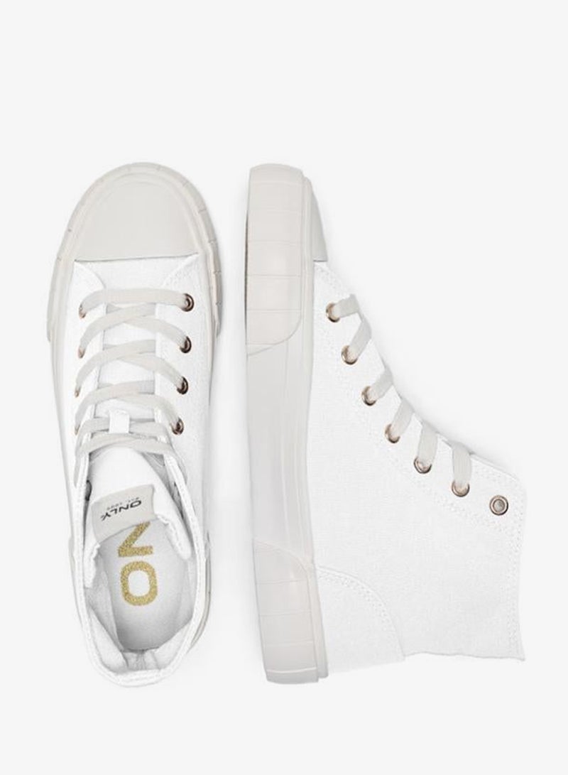ONLY Onlliv-11 Canvas High Top Sneakers - Image 4