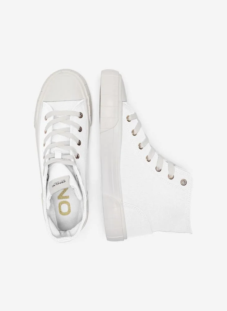ONLY Onlliv-11 Canvas High Top Sneakers