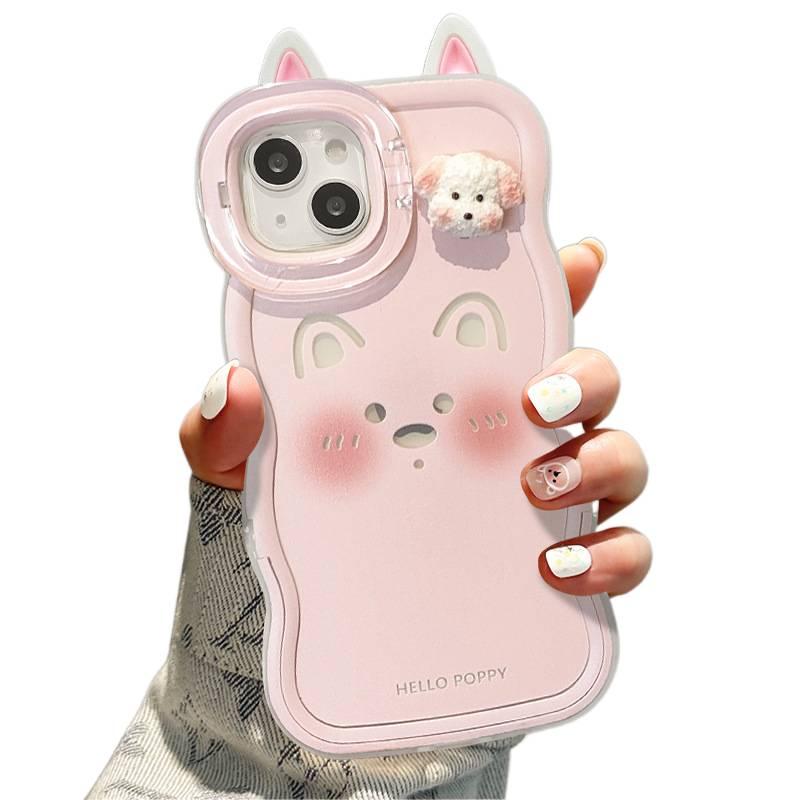 Protective Case | Shockproof Cover for iPhone 13 | Silicone | Pink | Lanyard - Image 4