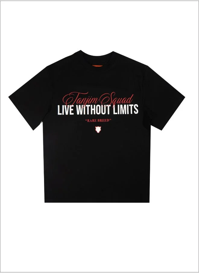 فريق تنجيم TANJIM SQUAD – NO LIMITS EDITION T-SHIRT BLACK
