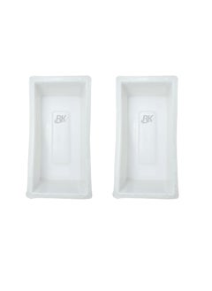 Rk Tile Machinery - Believes in Result RK Plastic Plain Brick Mould 9x45x3 Pack of 2 PlainPaver Block Mould Silicone Plastic Cement Brick MouldInterlocking Brick Mould Concrete Brick MouldReusable Brick MouldDIY Brick Mould 