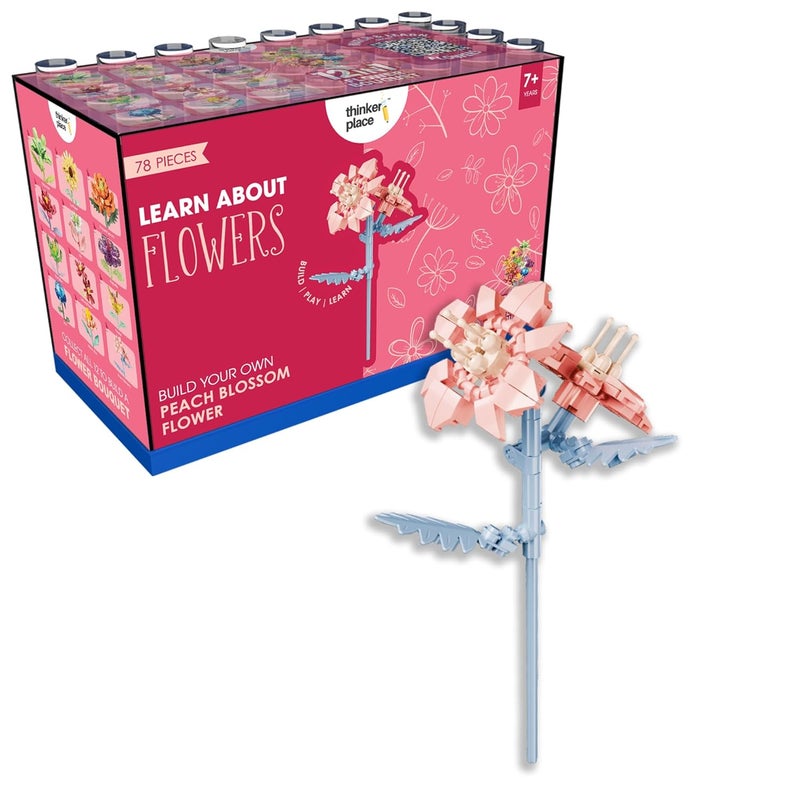 ThinkerPlace 12 in 1 Botanicals - Peach Blossom STEM Learning Kit for Kids 7+ - Image 1