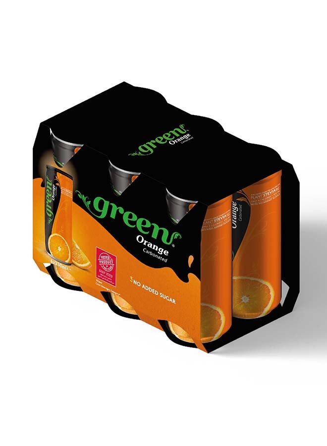Green Cola برتقال 330 مل (عبوة من 6) - Image 1