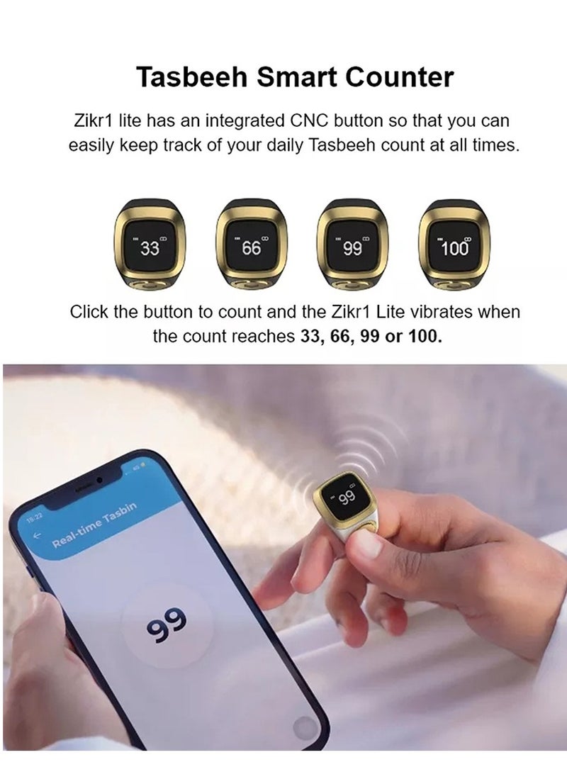 Smart Tasbih Zikr Ring Counter  Electronic Digital Counter Tasbeeh Smart Ring  - Image 3