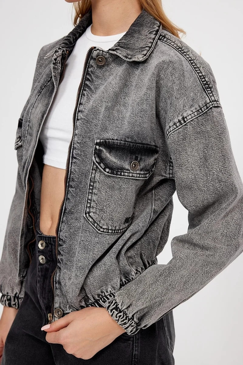 Alexander Gardi Special Collection, Zippered Denim Jacket (3004M)