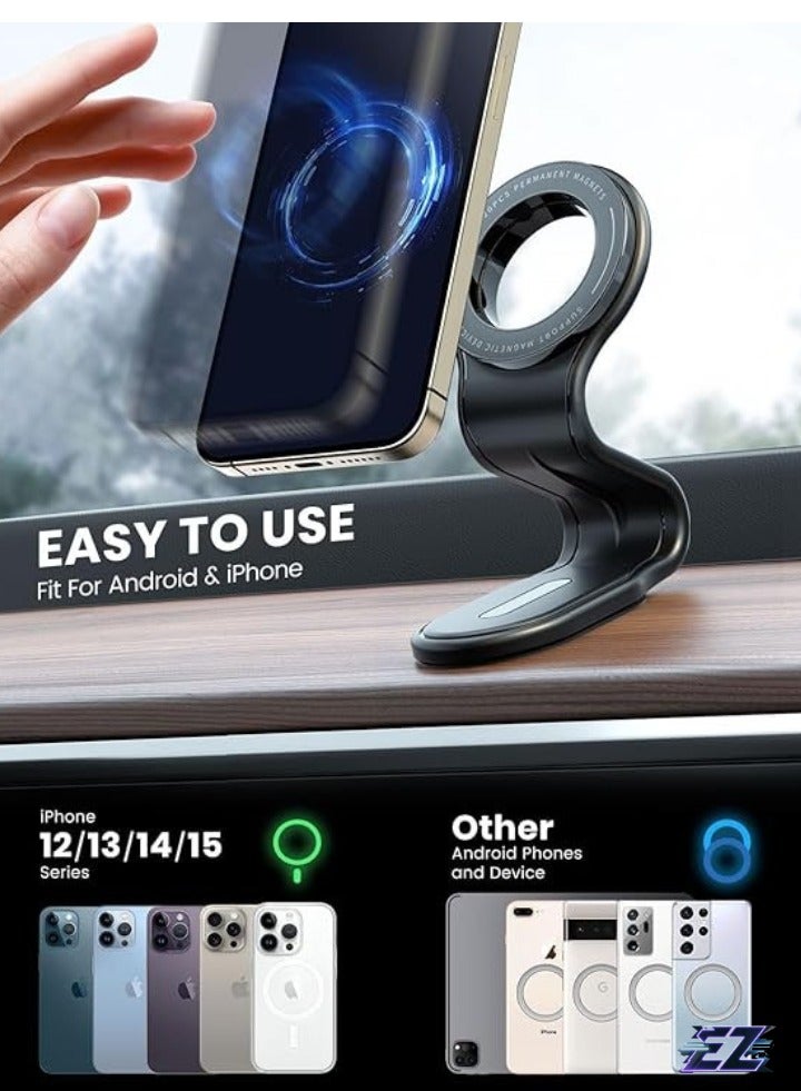 ELTRAZONE Flat Car Phone Holder – Stylish & Sleek Design with Non-Slip Grip for Secure Hands-Free Smartphone Use - Image 2