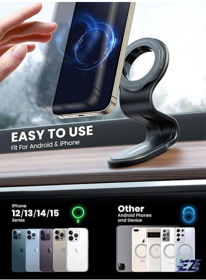 ELTRAZONE Flat Car Phone Holder – Stylish & Sleek Design with Non-Slip Grip for Secure Hands-Free Smartphone Use - Image 5
