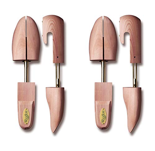 Allen Edmonds Woodlore Shoe Trees for Men 2-Pack Men's Combination Aromatic Red Cedar Shoe Trees (for Two Pairs of Shoes) Made in The USA (Small / 7-8.5, Cedar) - Image 1