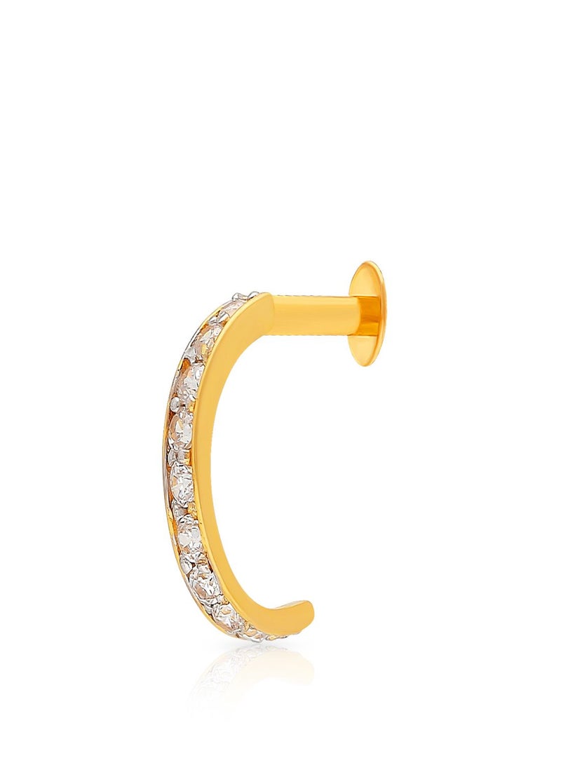 Malabar Gold and Diamonds 22 Karat 916 Purity Screw Nosepin for Women NPDZL10357Y - Image 1