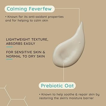 Aveeno سيروم الوجه أفيينو كالم رستور ثلاثي الشوفان 1 × 30 مل سيروم وجه مهدئ وسلس على الفور مع مركب ثلاثي الشوفان وهدوء الحمى لبشرة محصنة وترطيب لمدة 24 ساعة للعناية بالبشرة الحساسة - Image 5