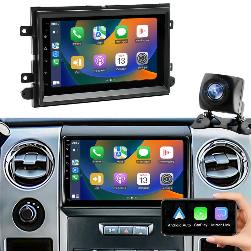 iCarSEPTON 5GWifi Upgrade Android Car Radio for Ford F150 20042008 F250 F350 20062016Car Stereo for Mustang Escape Fusion Edge Explorer 7inch Touch Screen Wirelss Carplay Android Auto GPS Navigator FM Camera - Image 2