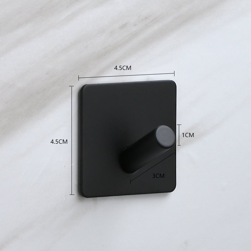 304 Stainless Steel Strong Adhesive Hook Non-Perforated Seamless Single Hook Bathroom Kitchen Door Rear Metal Coat Hook - Image 1