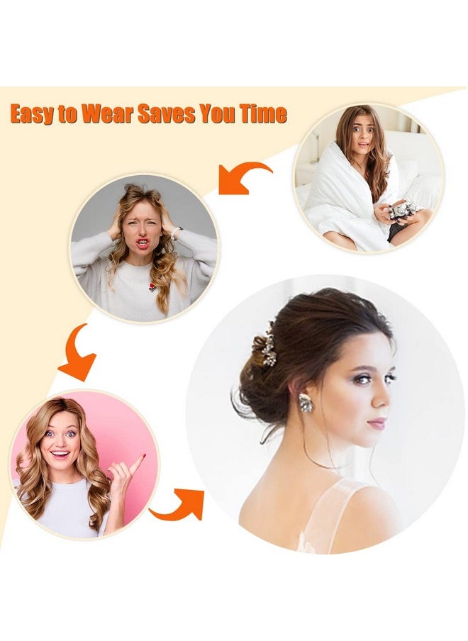 Qunlinta Unlinta 4 Pcs Messy Hair Bun Hairpiece Tousled Updo For Women Hair Extension Claw Ponytail Scrunchies With Elastic Rubber Band Long Updo Messy Hairpiece Hair Accessories For Women  - Image 5