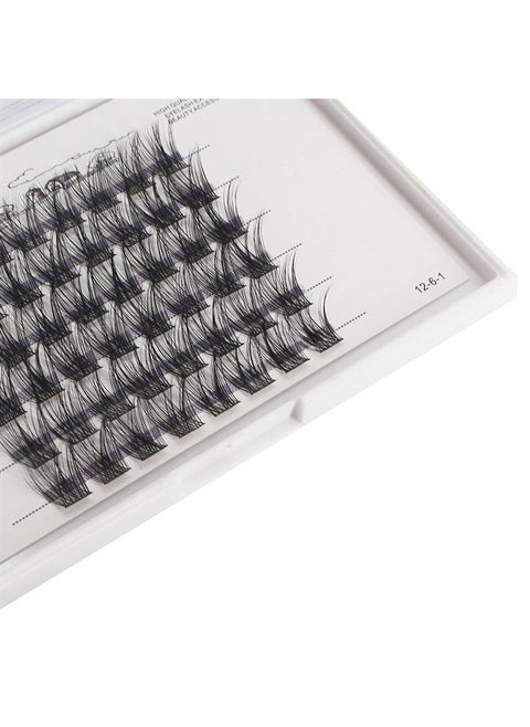 D Curl Wide Cluster Eyelash Extension Eyelashes Individual Eyelash Extension Eyelashes Bunches Home Eyelash Extension (20mm)
