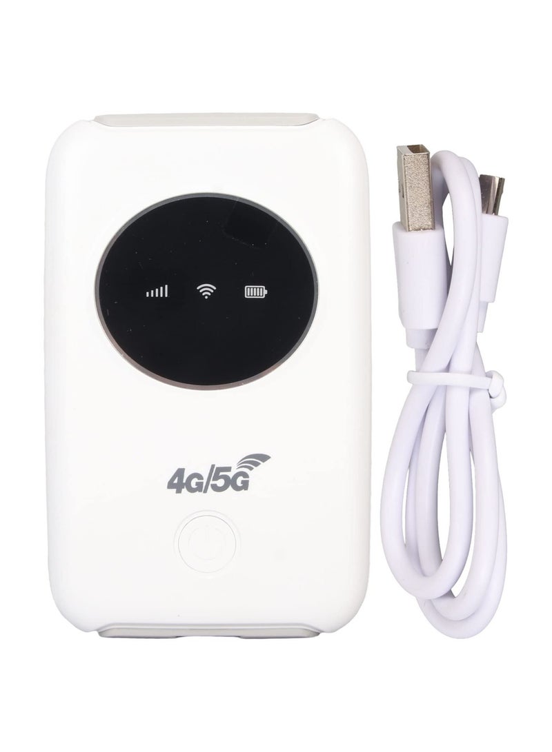 SYOSI 4G LTE USB WiFi Modem Router with SIM Card Slot, Unlocked 5G WiFi Hotspot Device, 300Mbps Mobile Router Built in 3200MAh Battery, Supports 10 Devices, for Outdoor Live  - Image 1