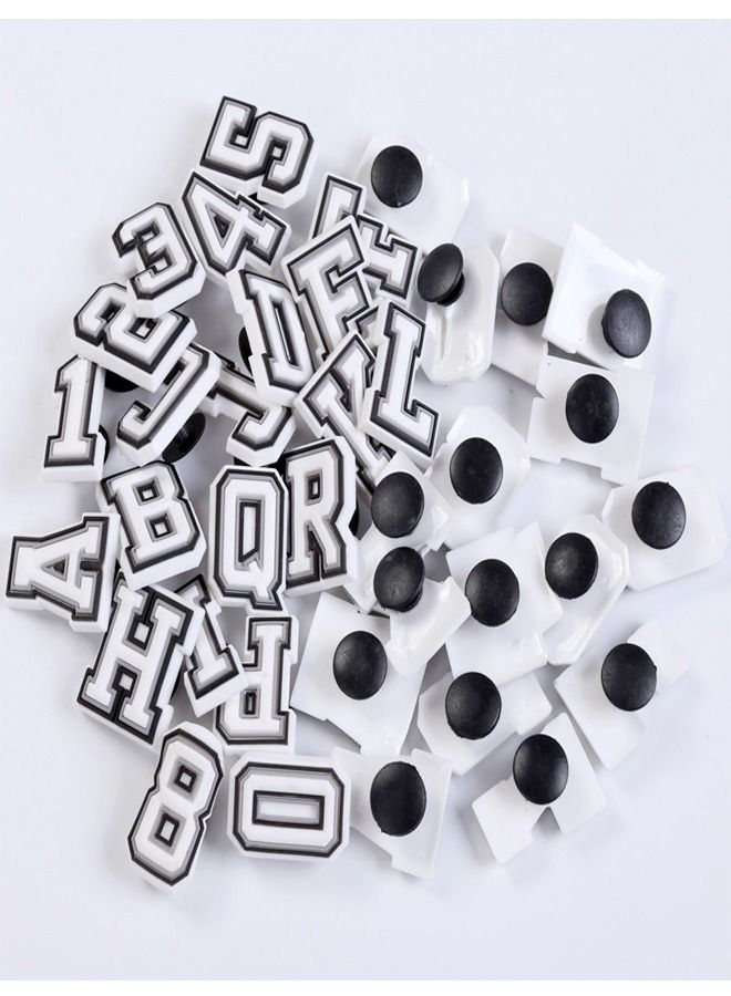 fashionhome 39 Pieces Alphabet and Numbers Shoe Decoration Charms for Kids - Image 4