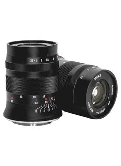 Meike 60mm f2.8 Large Aperture APS-C Frame Manual Focus Prime Fixed Lens Compatible with Canon EF-M Mount Mirrorless Cameras EOS M M2 M3 M5 M6 M10 M50 M100 M6II M200 etc  - Image 1