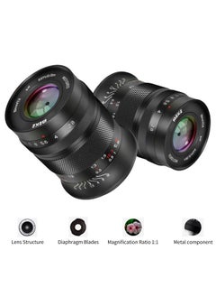 Meike 60mm f2.8 Large Aperture APS-C Frame Manual Focus Prime Fixed Lens Compatible with Canon EF-M Mount Mirrorless Cameras EOS M M2 M3 M5 M6 M10 M50 M100 M6II M200 etc  - Image 3