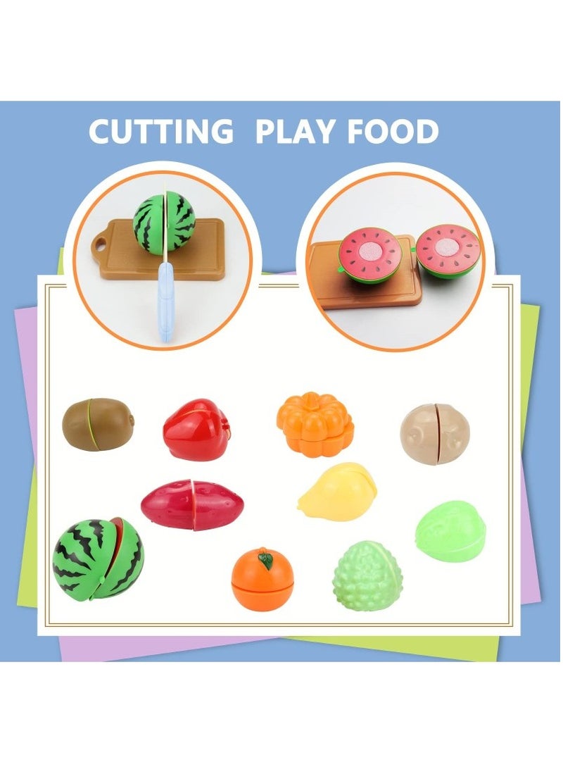 XiuWoo - 53pcs Realistic Kitchen Plastic Miniature Pretend Play Toy Set For Kids - Image 1