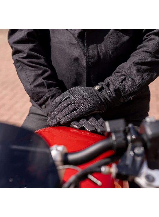 Oxford Men'S Kickback Motorcycle Gloves, Black, M  - Image 4
