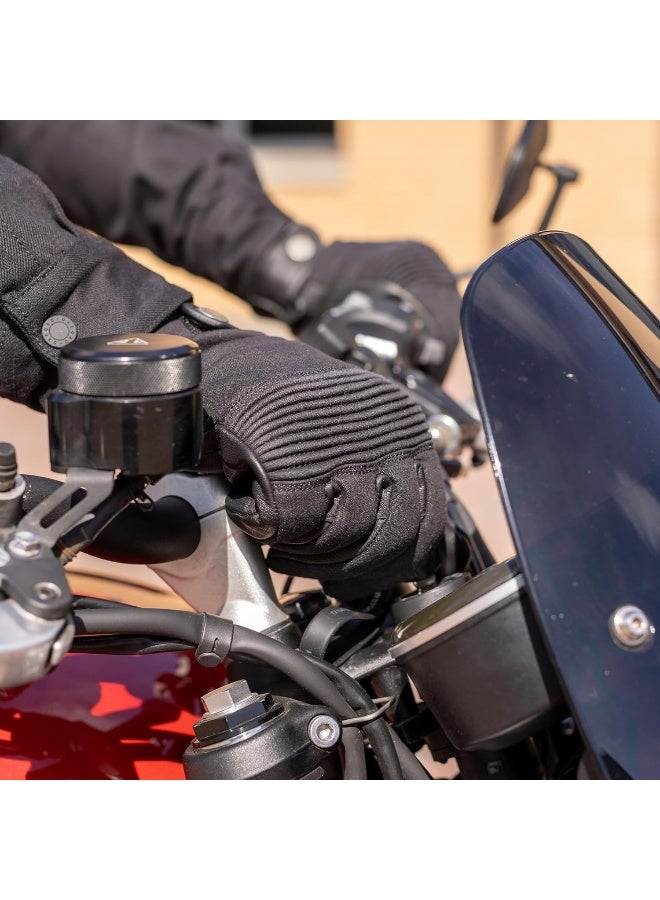 Oxford Men'S Kickback Motorcycle Gloves, Black, M  - Image 2