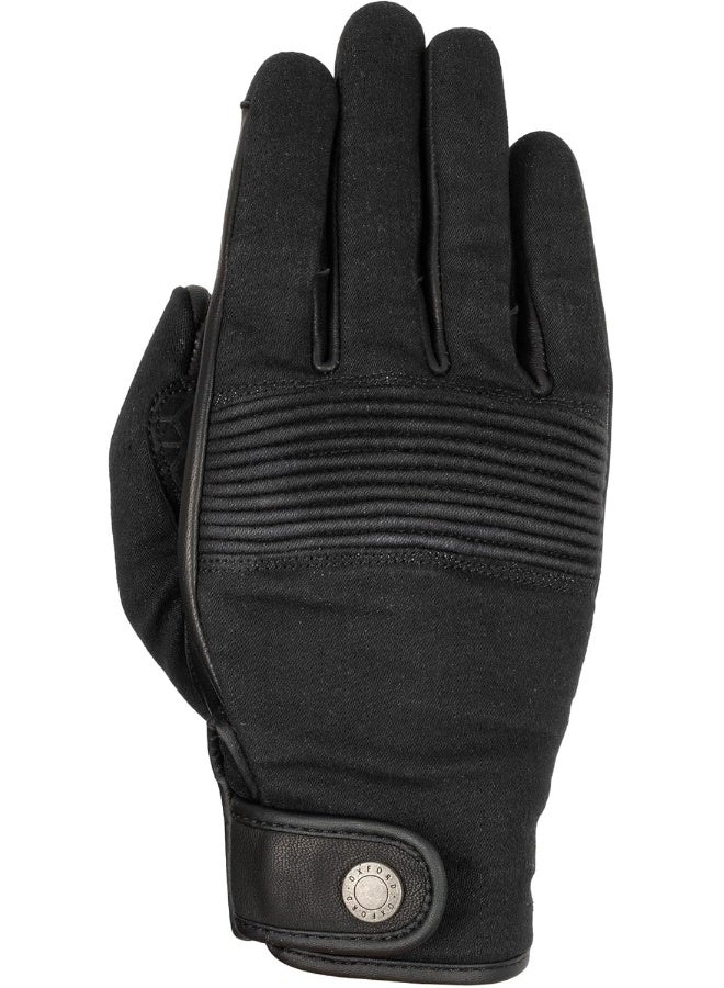 Oxford Men'S Kickback Motorcycle Gloves, Black, M  - Image 1