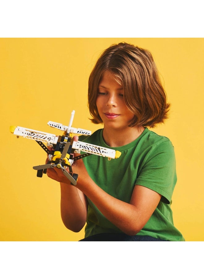 LEGO Technic Bush Plane Toy - Model Airplane Set for 8+ Year Old Boys & Girls - Spinning Propeller and Piston Engine for Imaginative Role Play - Kids' Birthday Gift Idea 42198 (333 pieces)  - Image 3