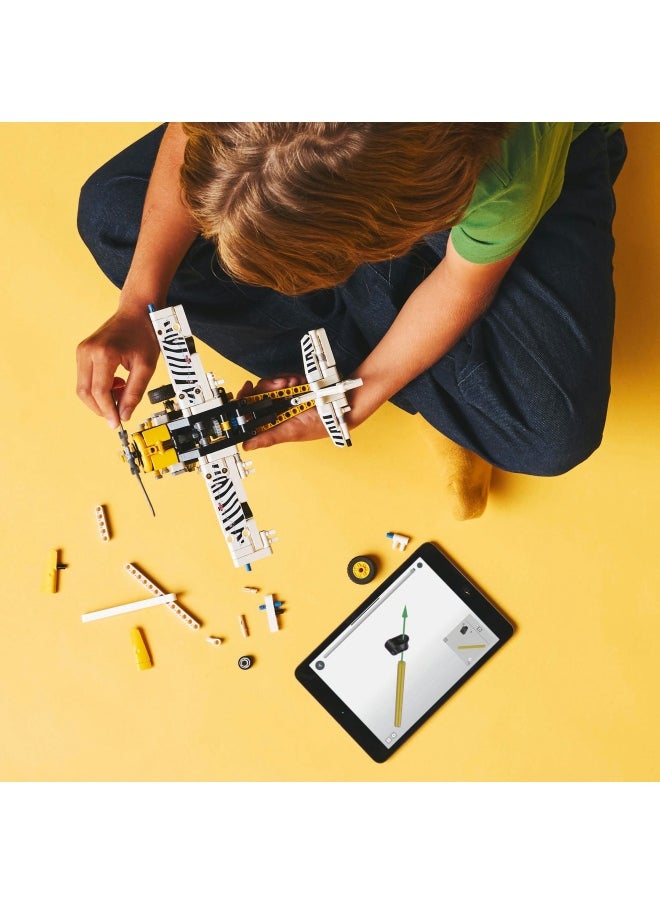 LEGO Technic Bush Plane Toy - Model Airplane Set for 8+ Year Old Boys & Girls - Spinning Propeller and Piston Engine for Imaginative Role Play - Kids' Birthday Gift Idea 42198 (333 pieces)  - Image 4
