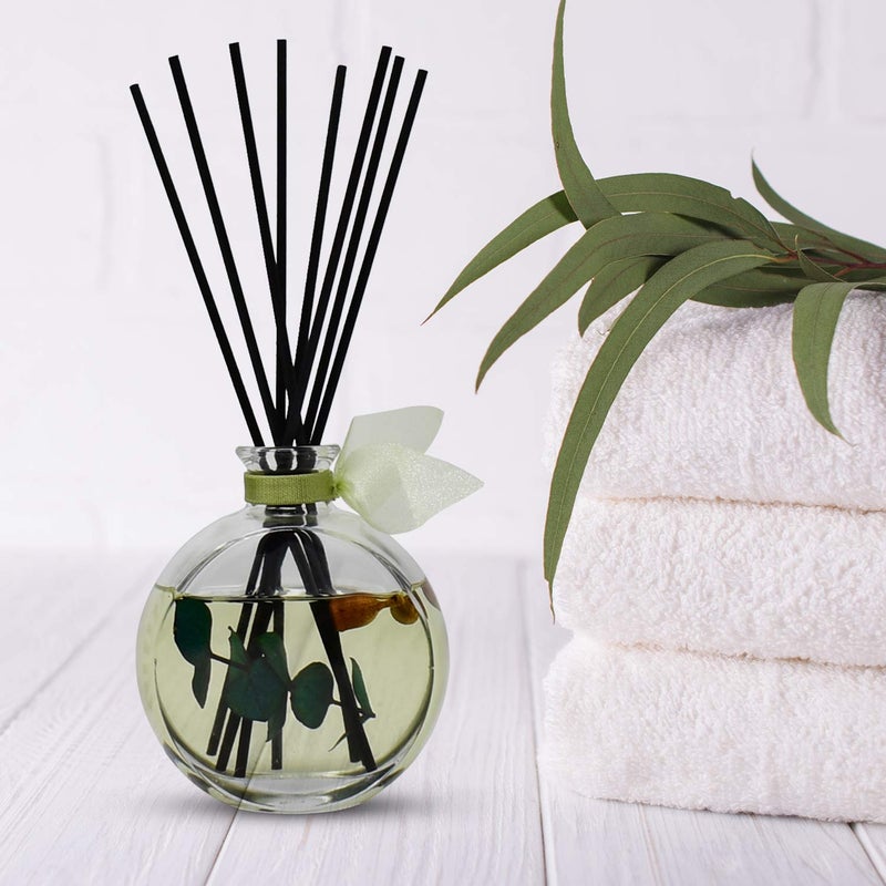 LOVSPA Reed Diffuser Set, Unwind Eucalyptus & Mint Scented Oil Diffuser with Sticks, Home Fragrance Accessories for Bathroom Shelf Decor, Aroma Diffusers for Home or Office Desk, USA Made - Image 4