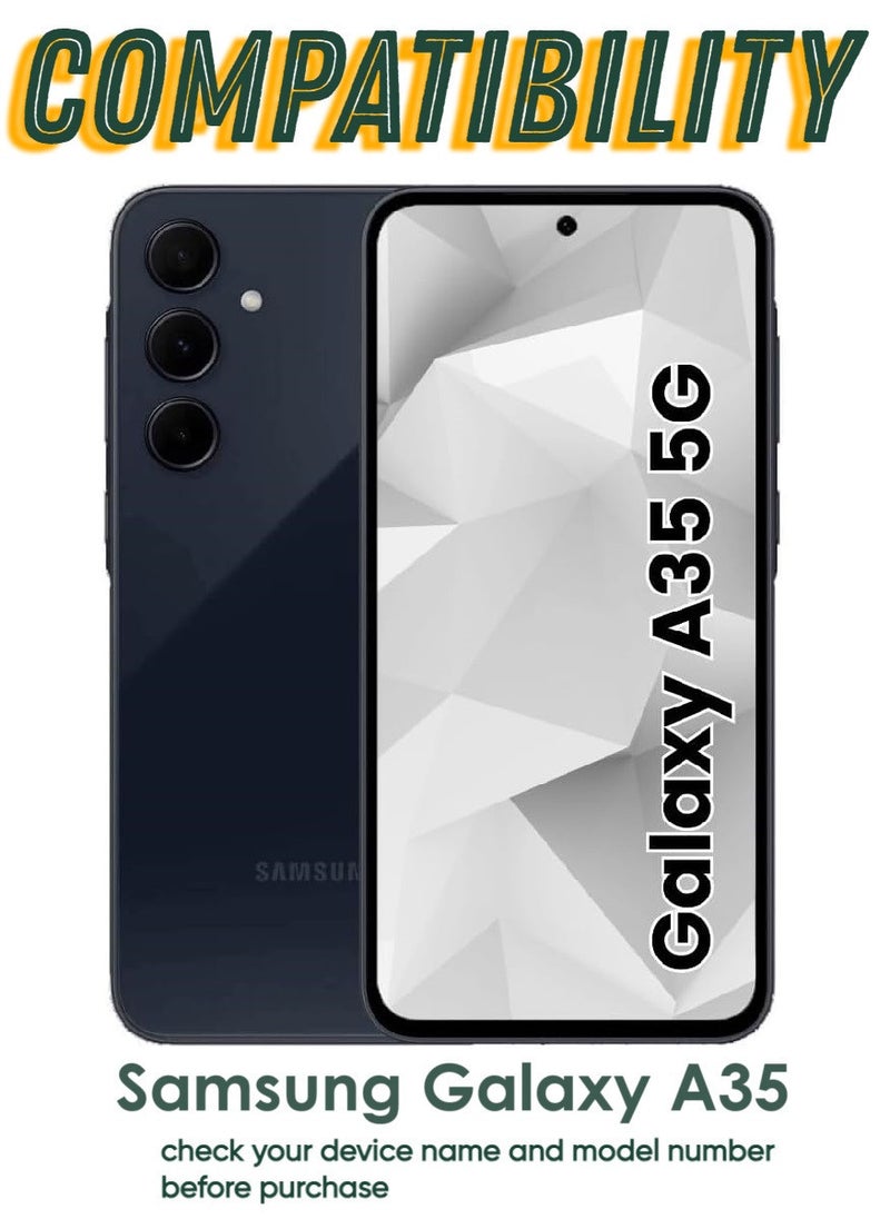 ACLIX 3 Pieces Tempered Glass Screen Protector Antistatic ESD Dustproof Premium Quality High Definition Designed For Samsung Galaxy A35 - Image 3