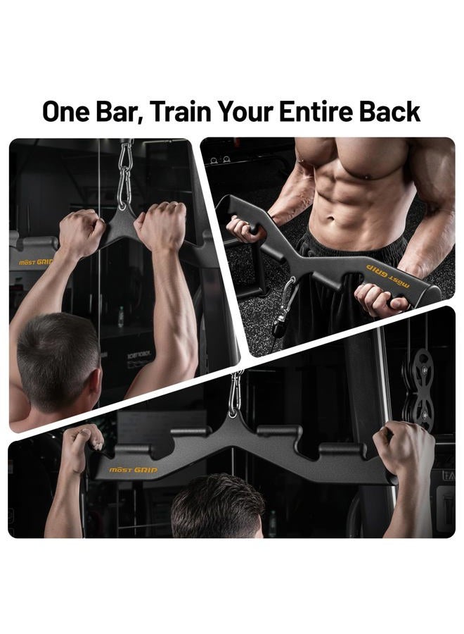 MOST GRIP LAT Pulldown Attachments for Home Gym System (Black) - Image 3