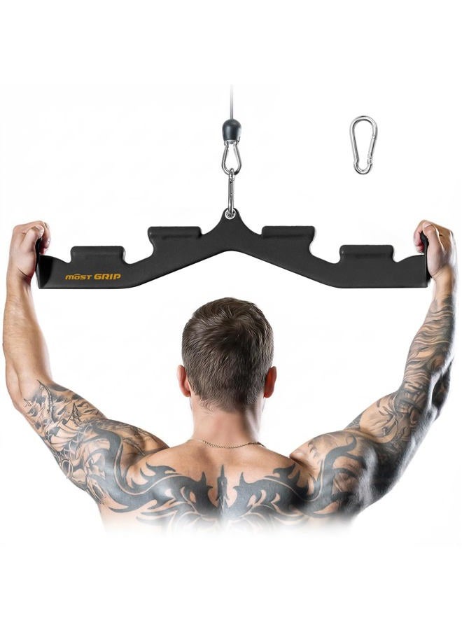MOST GRIP LAT Pulldown Attachments for Home Gym System (Black) - Image 1